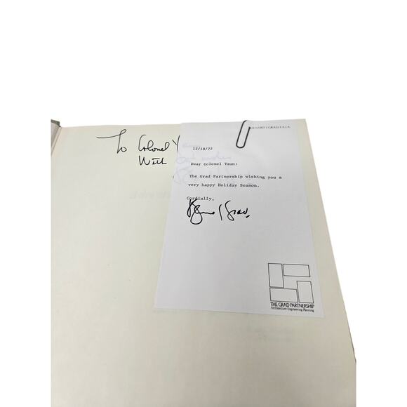 SIGNED Personalized Note Adventure into Architecture Bernard John Grad 1968 - Picture 4 of 9